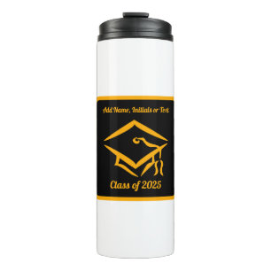 Graduation Class of 2025 BLKGLD Customise Year Thermal Tumbler