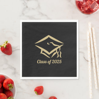 Graduation Class of 2025 BLKVMG Customise Year Napkin