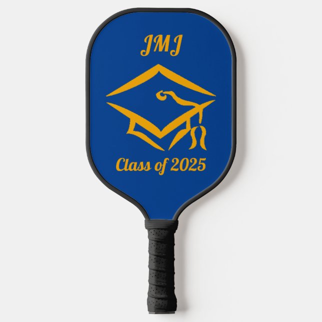Graduation Class of 2025 BLUGLD Custom Year Name Pickleball Paddle (Front)