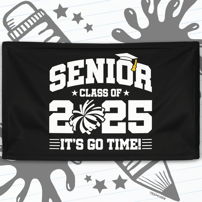 Graduation Class of 2025 Cheerleader Cheer Senior Banner (Creator Uploaded)