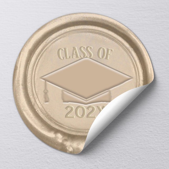 Graduation Class of 2025 Classic Gold Wax Seal (Creator Uploaded)