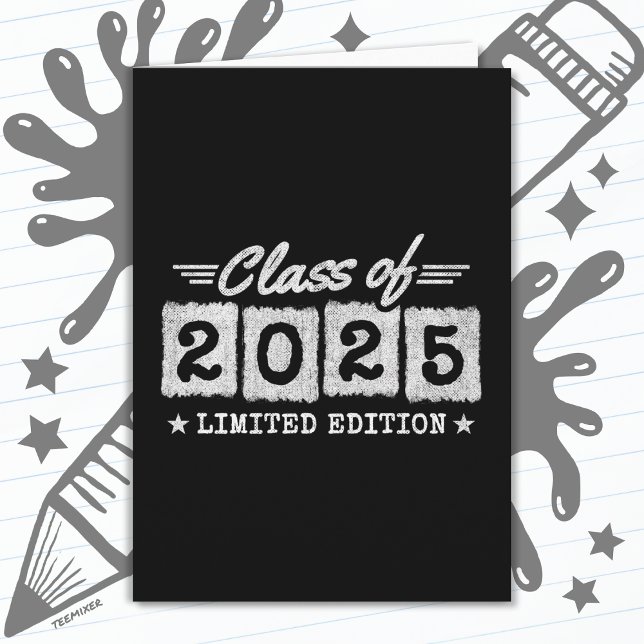 Graduation Class of 2025 Graduate Senior 2025 Card (Creator Uploaded)