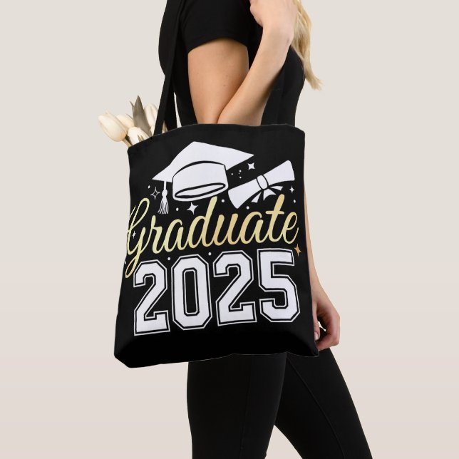 Graduation Class Of 2025 Graduate Tote Bag (Close Up)