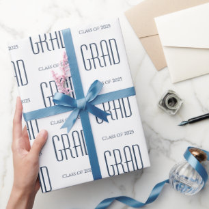 Graduation Class of 2025 Party Minimalist  Wrapping Paper