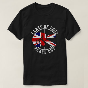 Graduation Class Of 2025 Peace Out UK Graduate T-Shirt