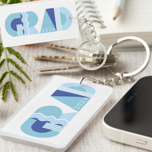 Graduation class of 2026 blue gift key ring