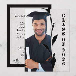 Graduation Class of 2026 Photo Frame Invitation