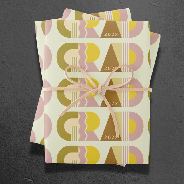 Graduation class of 2026 retro wrapping paper sheet (Creator Uploaded)