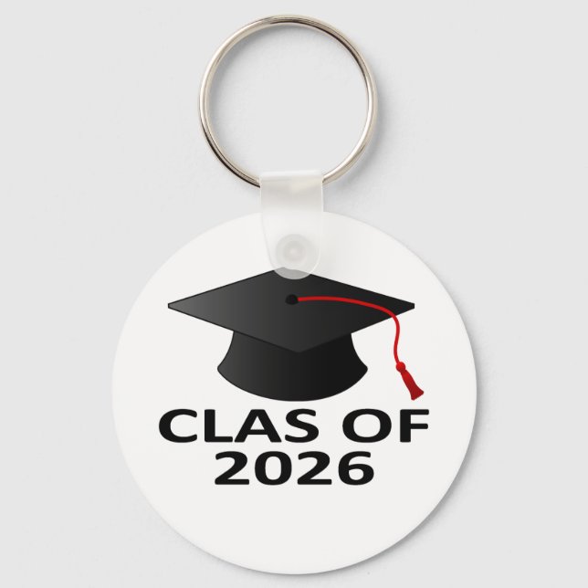 Graduation Class of 2026 T-Shirt.png Key Ring (Front)