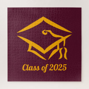 Graduation Class of 20?? BURGLD Custom Year Name Jigsaw Puzzle