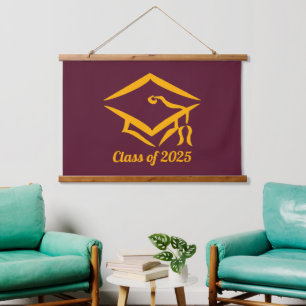 Graduation Class of 20?? BURGLD Customise Year Hanging Tapestry