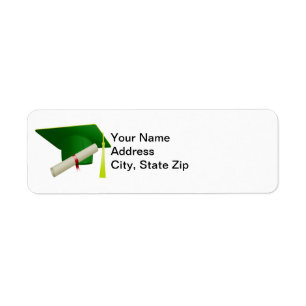 Graduation Class of 20?? Green Address Label Return Address Label
