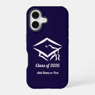 Graduation Class of 20?? NVYWHT Custom Year Name iPhone 16 Case