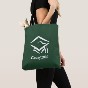 Graduation Class of 20?? PNGRNWHT Customise Year Tote Bag
