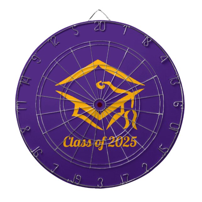 Graduation Class of 20?? PURGLD Custom Year Name Dartboard (Front)