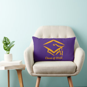 Graduation Class of 20?? PURGLD Customise Year Lumbar Cushion