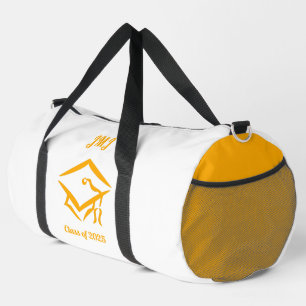 Graduation Class of 20?? WHTGLD Custom Year Name Duffle Bag