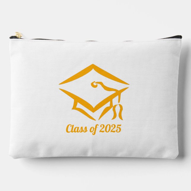 Graduation Class of 20?? WHTGLD Customise Year Accessory Pouch (Front)