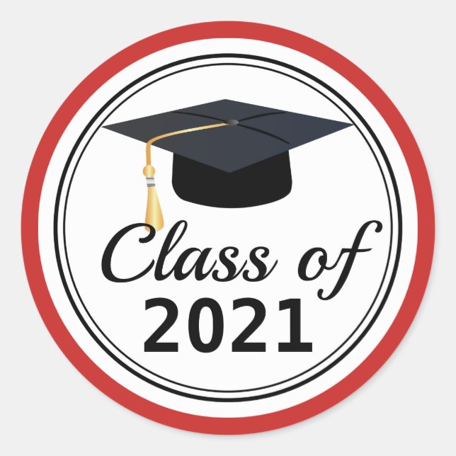 Graduation - Class of 20XX Classic Round Sticker (Front)