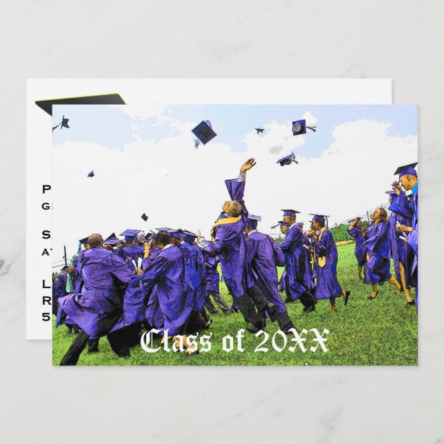 Graduation Class of 20XX Invitation (Front/Back)