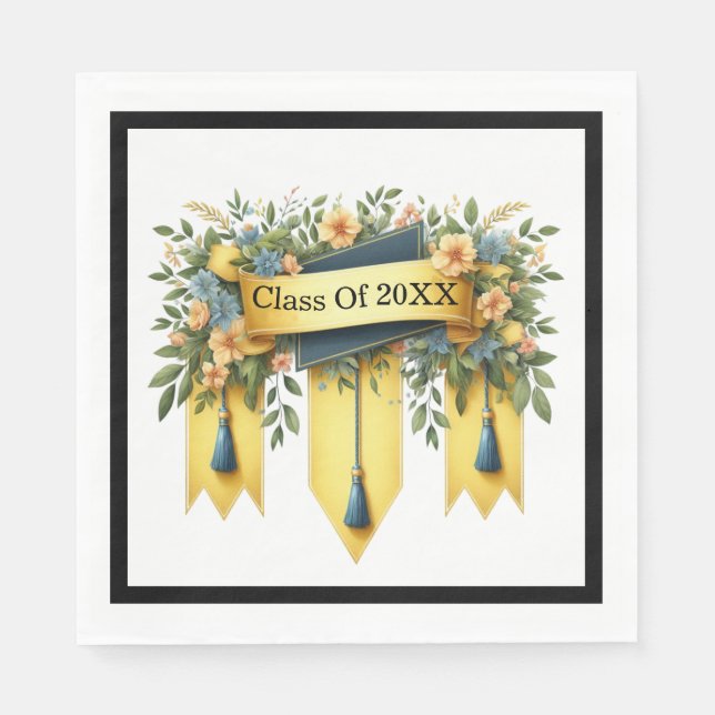 Graduation Class Of Customised Napkin (Front)