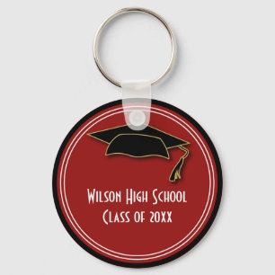 Graduation Class of Keepsake School Colour Key Ring