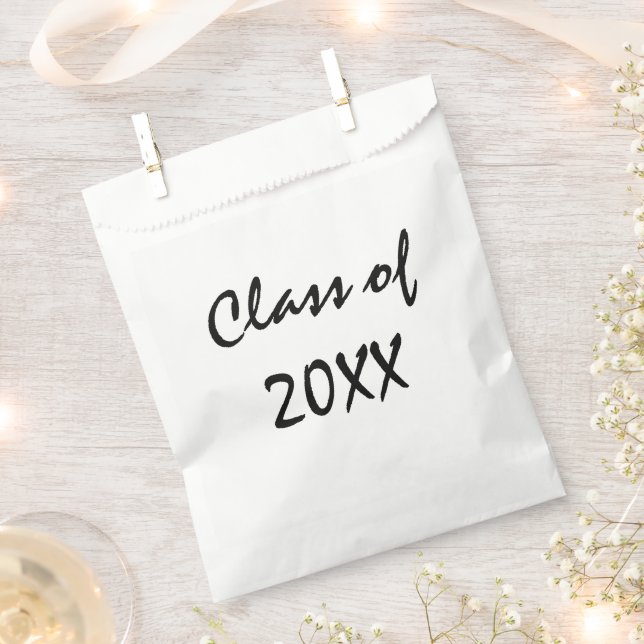 Graduation Class of  Personalise  Favour Bag (Clipped)