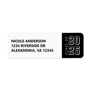 Graduation Class of Return Address Label