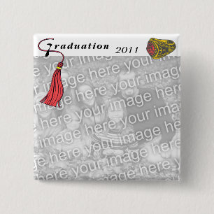 Graduation Class Ring RED 15 Cm Square Badge