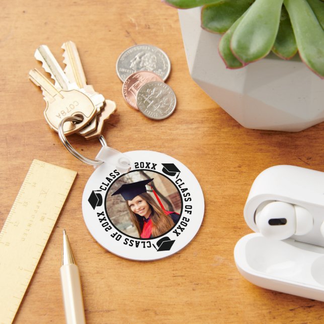 Graduation Class Senior Photo Keychain (Desk)