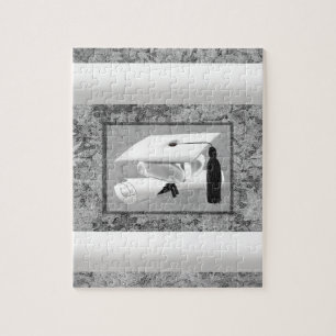 Graduation, Commencement Ceremony 2015, Cap & Dipl Jigsaw Puzzle