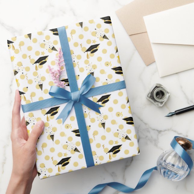 Graduation Confetti Magic Wrapping Paper (Gifting)