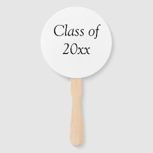 Graduation congrats class of 20xx add name text hand fan