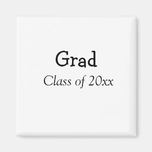 Graduation congrats class of 20xx add name text magnet
