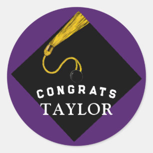 Graduation Congrats Classic Round Sticker