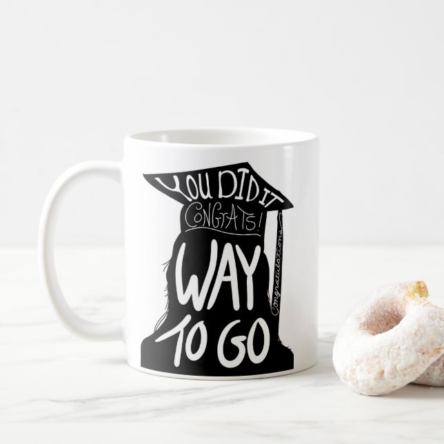 Graduation Congrats Coffee Mug (With Donut)