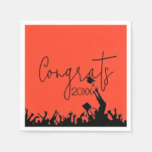 Graduation Congrats With Airborne Cap Napkin
