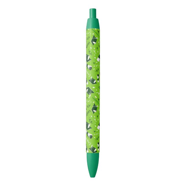 Graduation Congratulations  Black Ink Pen (Front Vertical)
