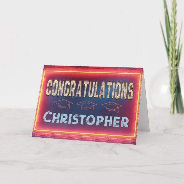 Graduation Congratulations Card (Front)