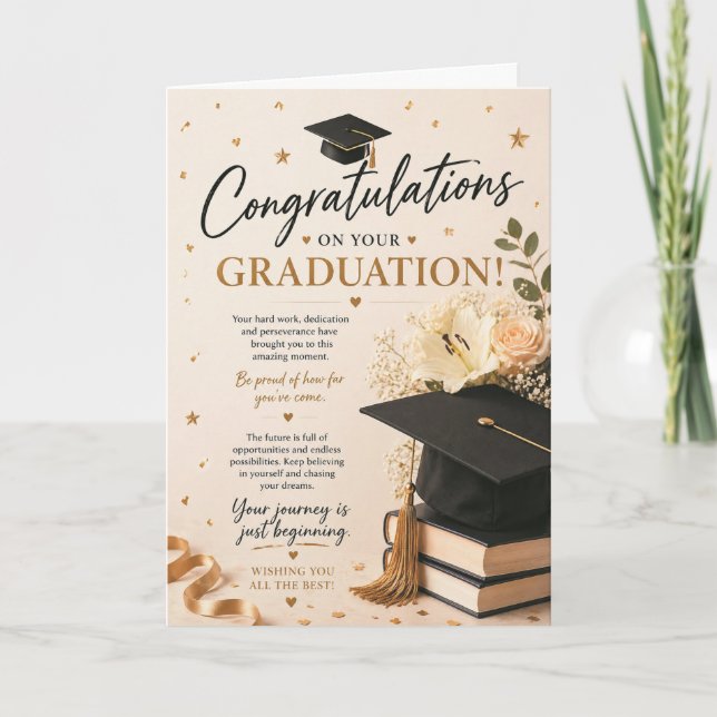 Graduation Congratulations Card (Front)