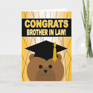 Graduation Congratulations for Brother in Law Card