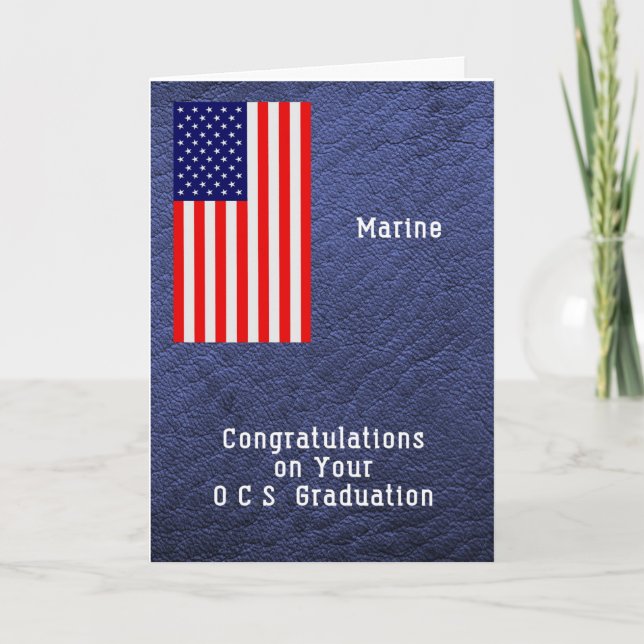 Graduation Congratulations for Marine OCS School Card (Front)