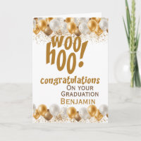 Graduation Congratulations Gold Balloon
