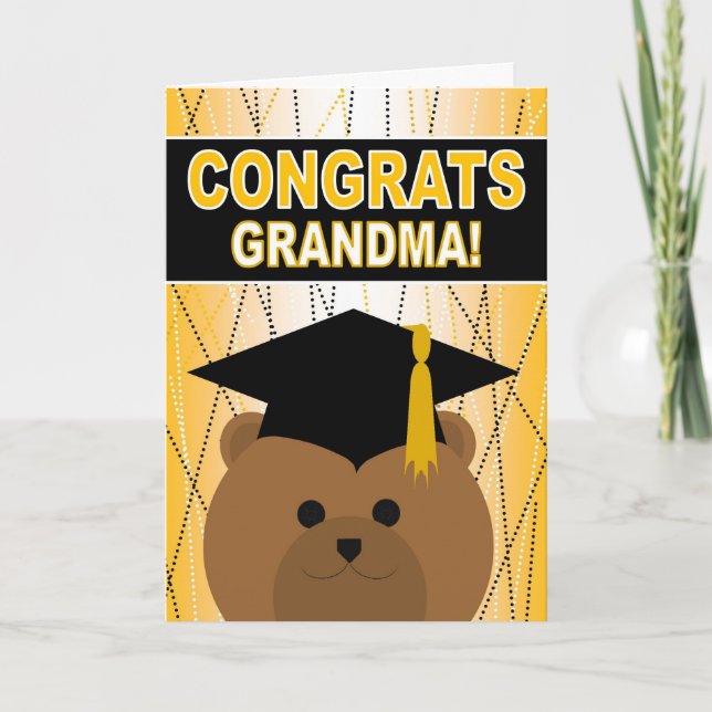 Graduation Congratulations Grandma / Grandmother Card (Front)
