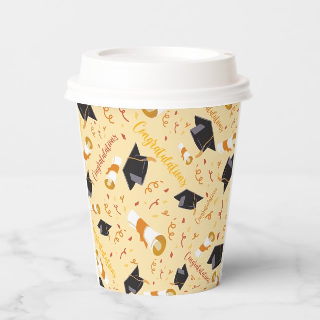 Graduation Congratulations Paper Cups (Front)