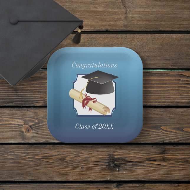 Graduation Congratulations Paper Plate (Creator Uploaded)