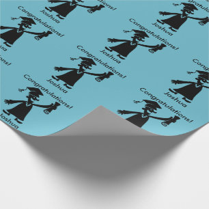 Graduation - Congratulations - Personalised Gift Wrapping Paper