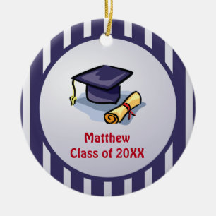 Graduation Congratulations Remember the Past Ceramic Ornament