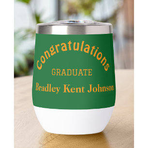 Graduation Congratulations White Beverage Tumbler