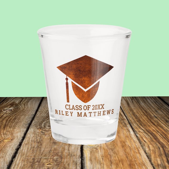 Graduation Copper University Keepsake College Shot Glass (Creator Uploaded)